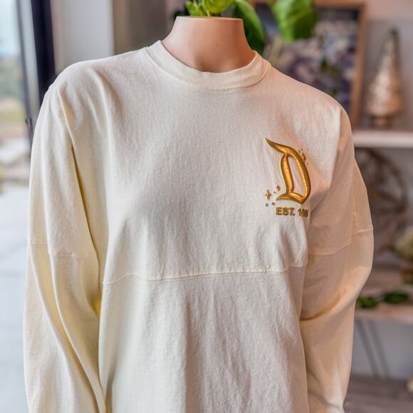 Disneyland Resort Pixie Dust Cream/Gold Spirit Jersey w/ Gold Foil Logo, Large - Picture 10 of 10